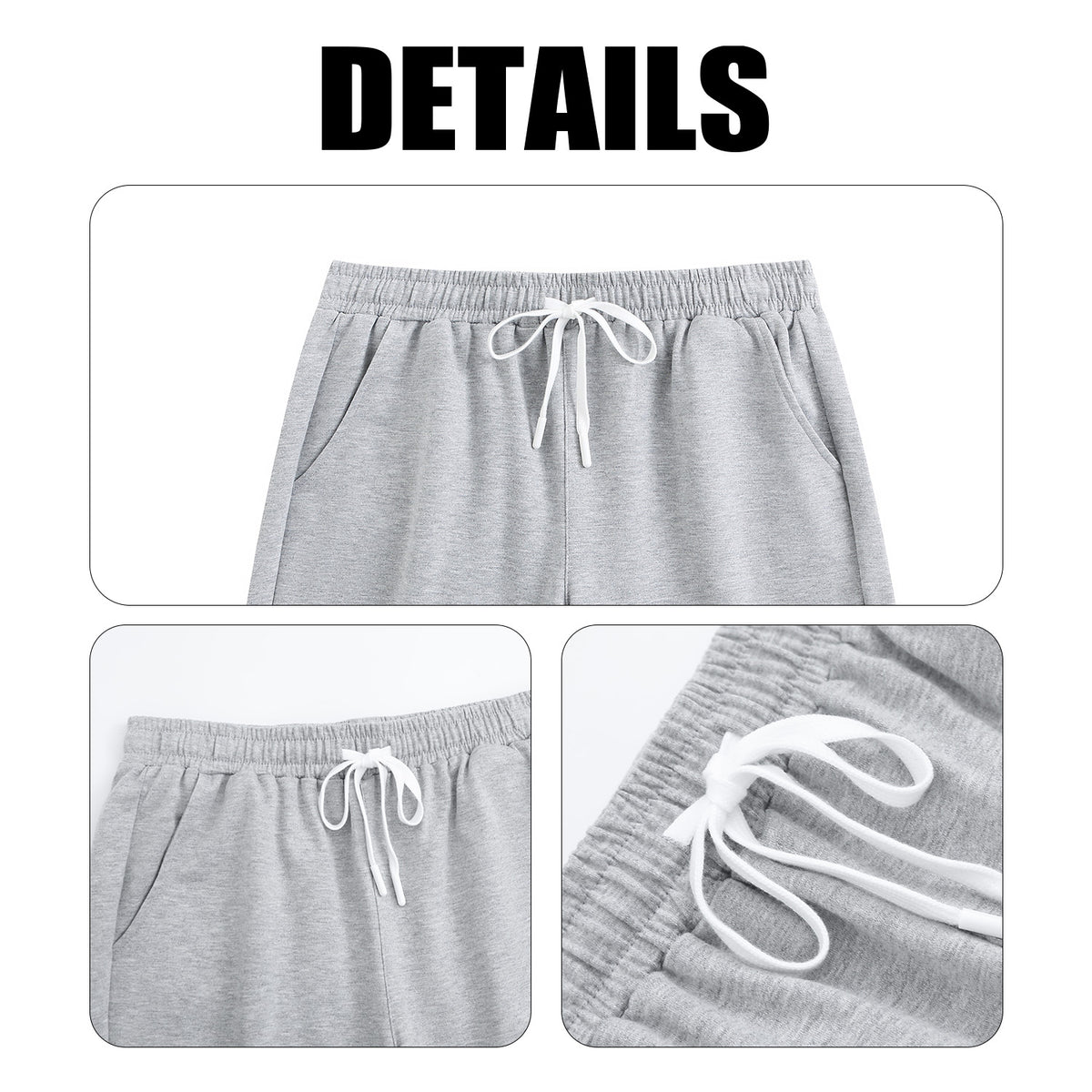 Unprinted casual shorts - front (CA-2 factory in the United States)