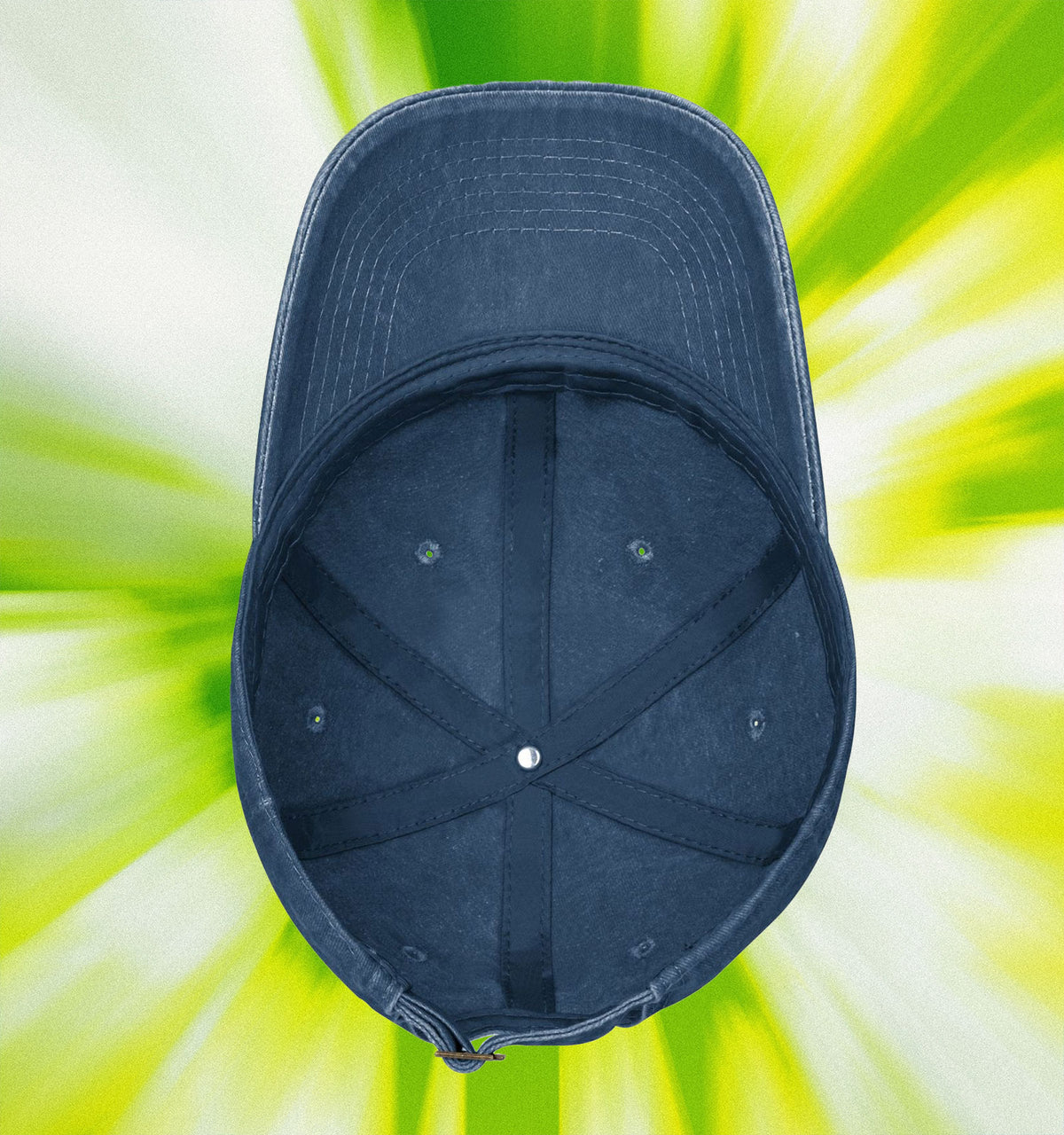 Water washed duckbill cap