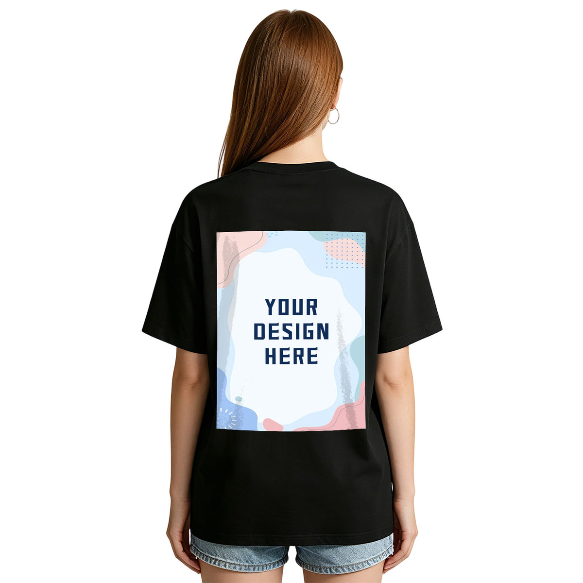 200g pure cotton women's T-shirt with printed back [Australia]