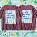 180G Women's Colorful Cotton T-shirt - Double