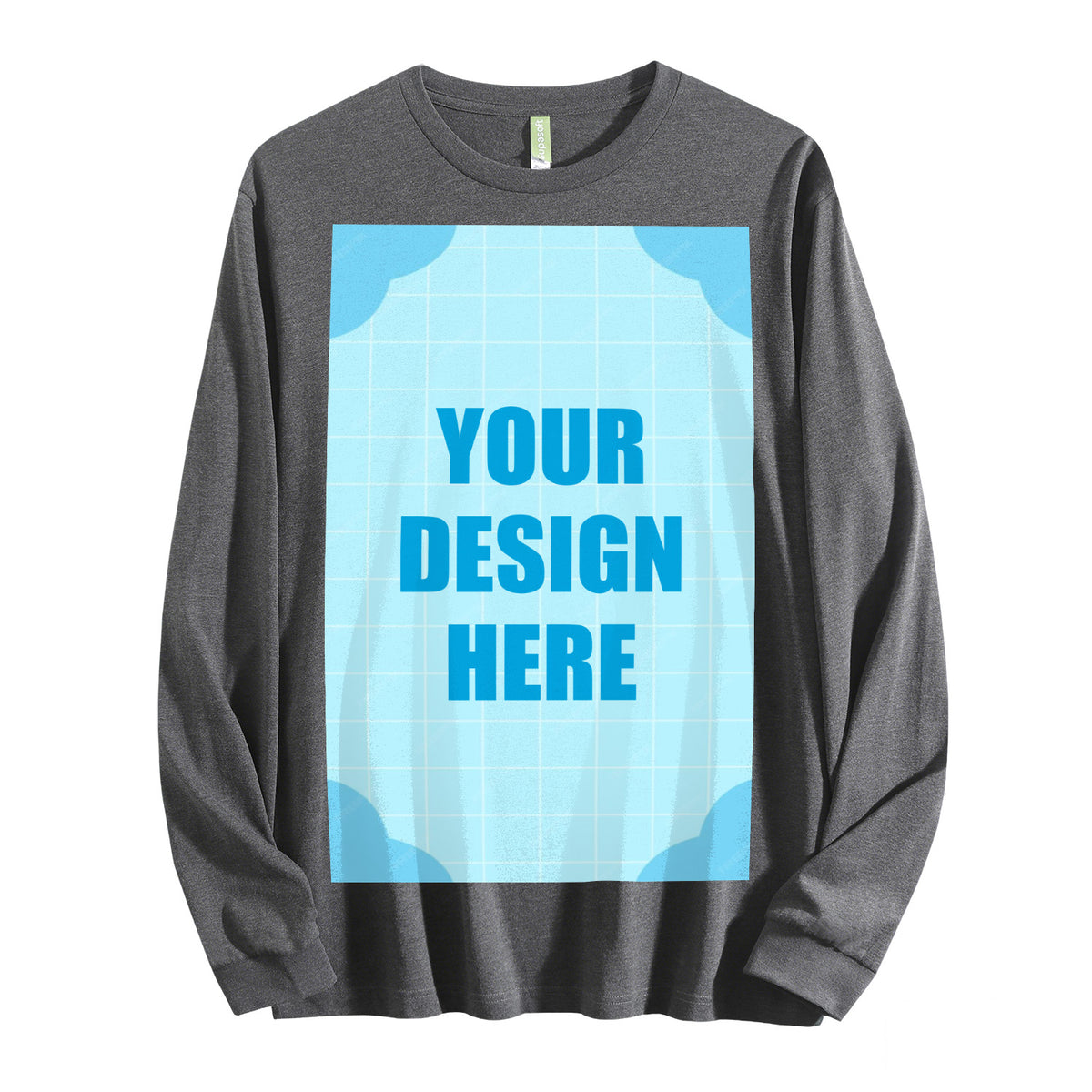Men's Pure Cotton Long Sleeve - Front (CA Factory 02, USA)