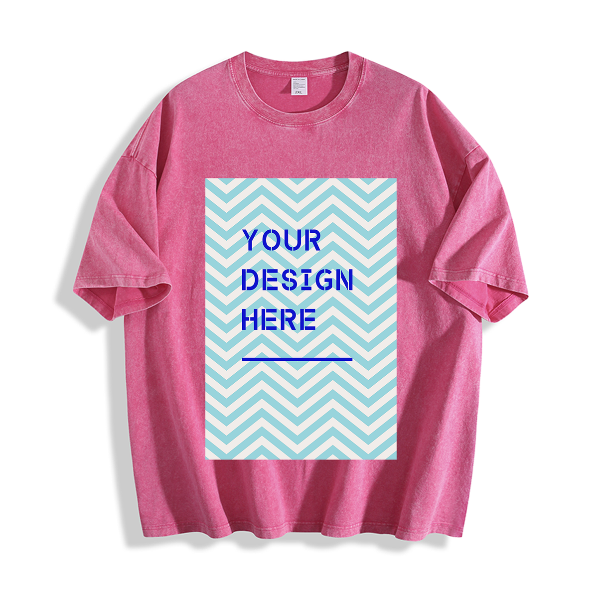 Water washed T-positioning printing - front (CA-2 factory in the United States)