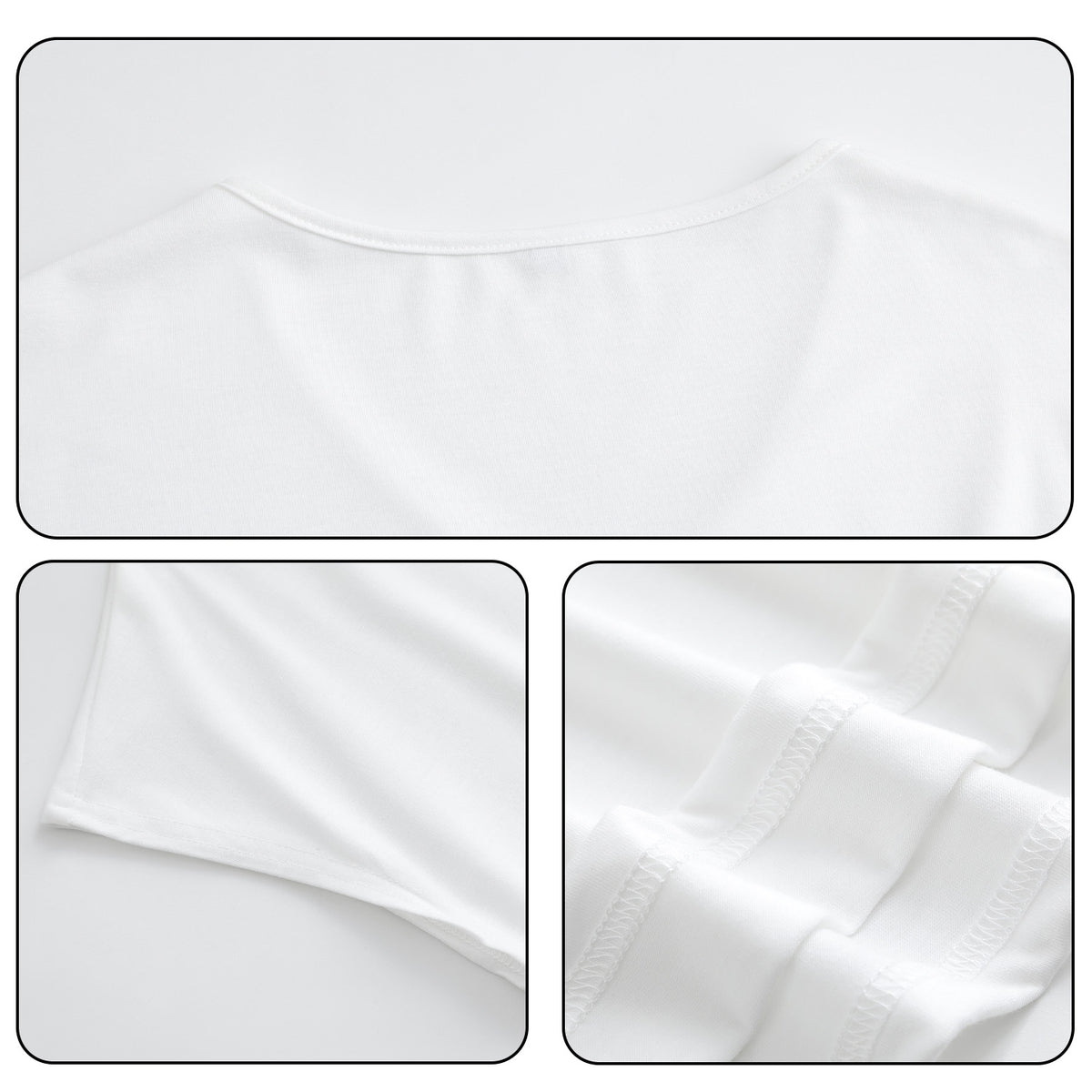 180g V-neck colored cotton vest - unprinted (NJ-2 factory in the United States)