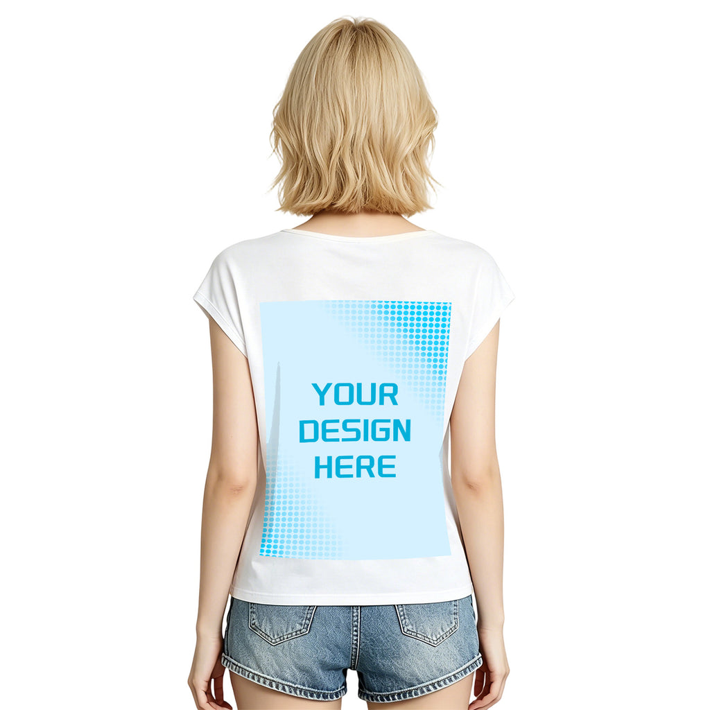 180g V-neck colored cotton vest - rear (NJ-2 factory in the United States)