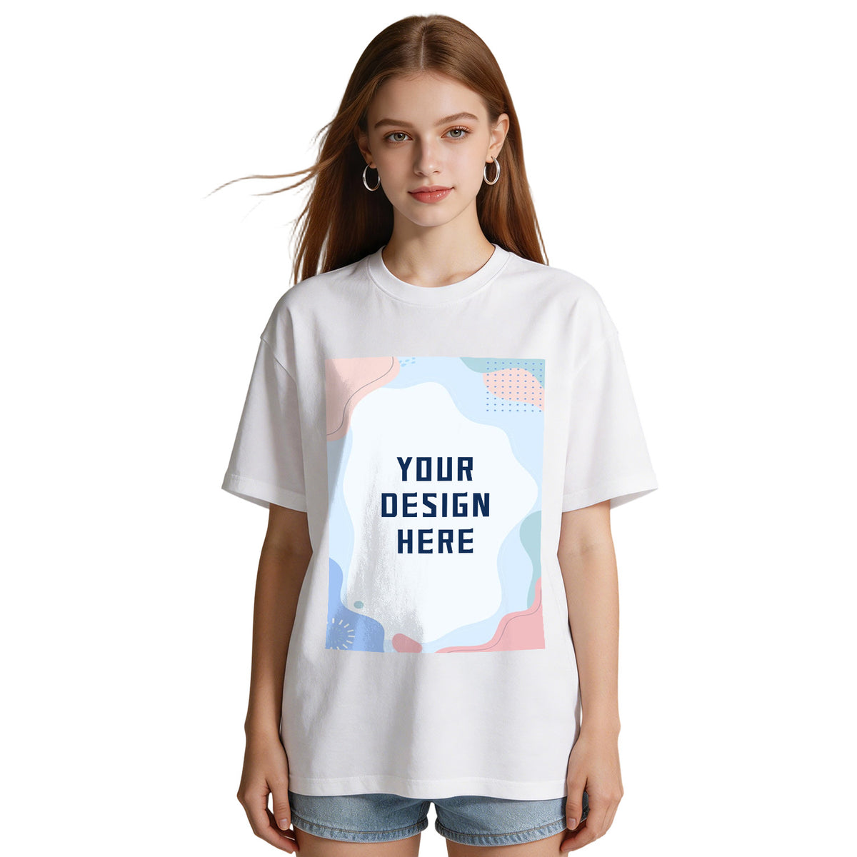 200g pure cotton women's T-shirt with front print [Australia]