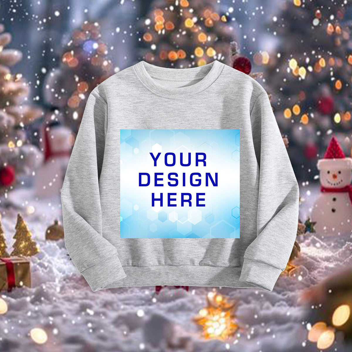 Children's round neck long sleeved hoodie - front