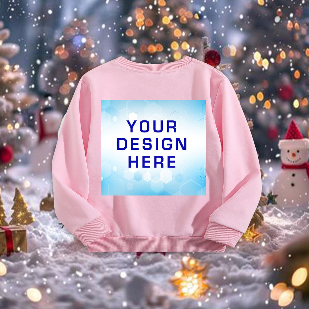Children's round neck long sleeved hoodie - back