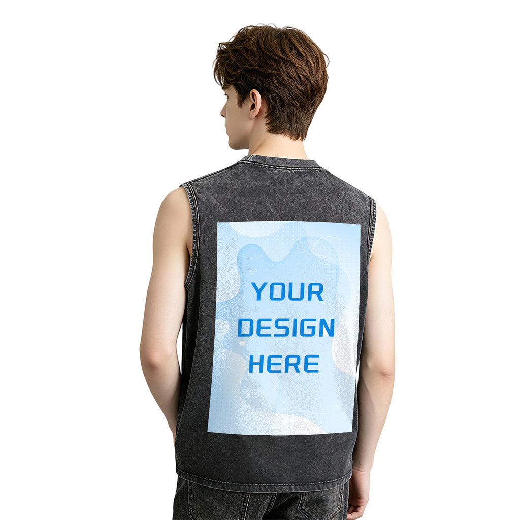 Washed vest - Rear (CA-3 factory in the United States)