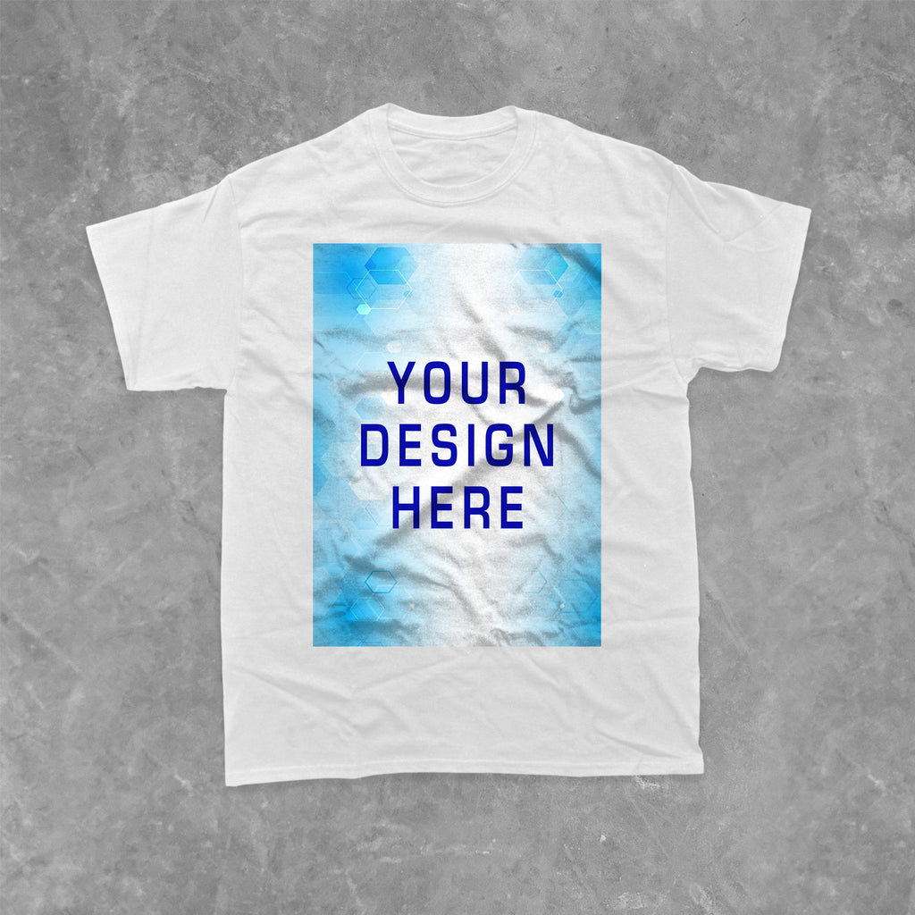 【 Mexican Straight Hair 】 Polyester Men's Round Neck Short sleeved T-shirt - Front