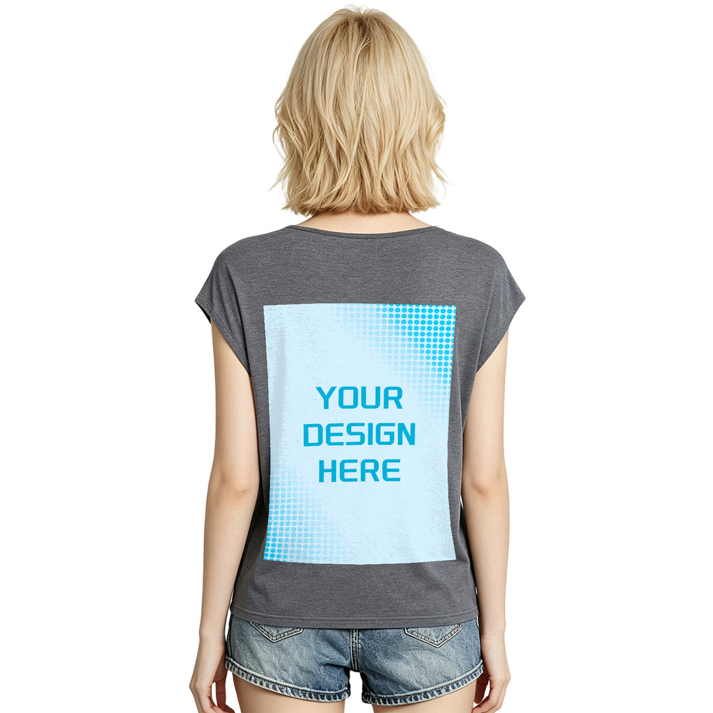 180g V-neck colored cotton vest - rear (NJ-2 factory in the United States)