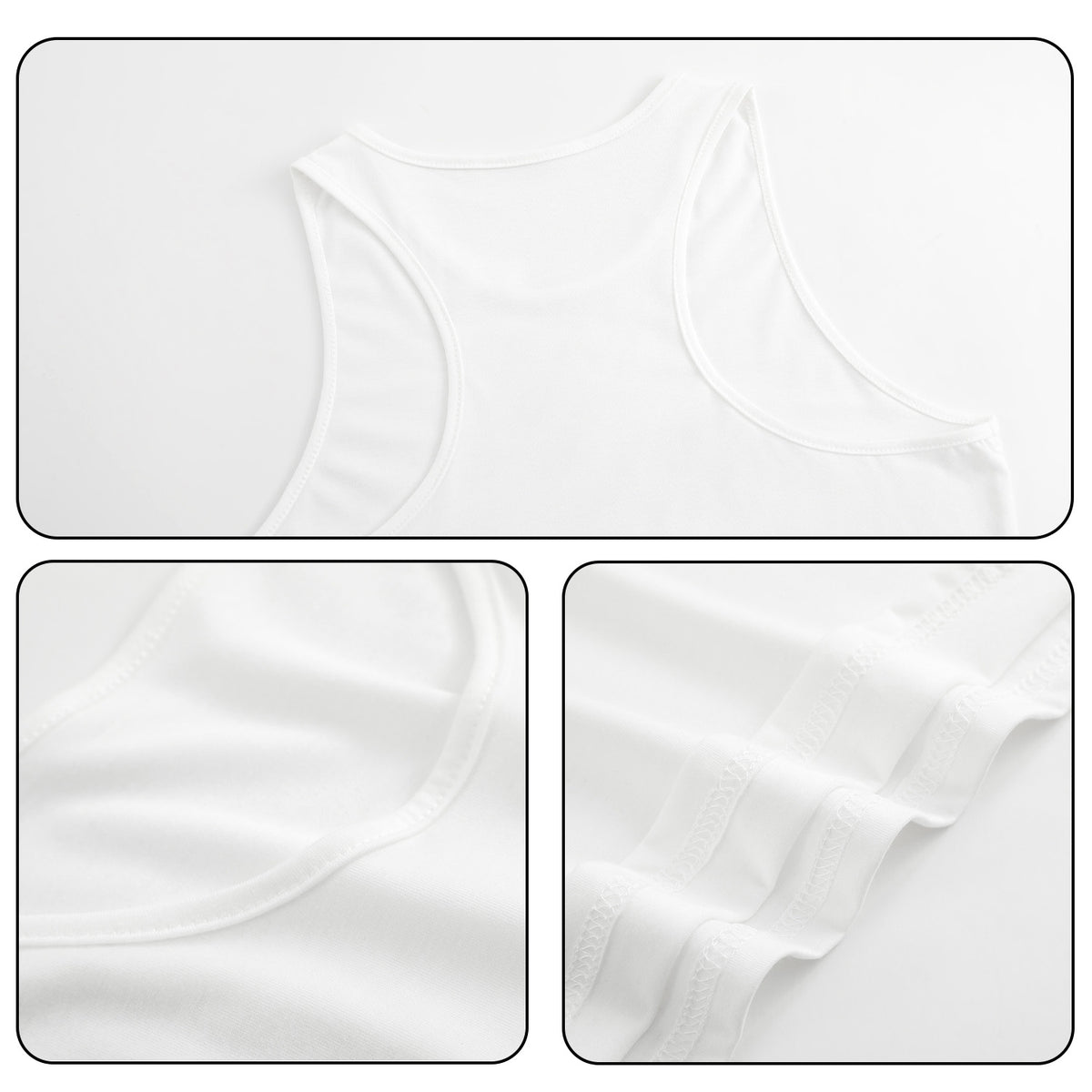 Women's Colored Cotton Tank Top - Double (CA-2 Factory in the United States)