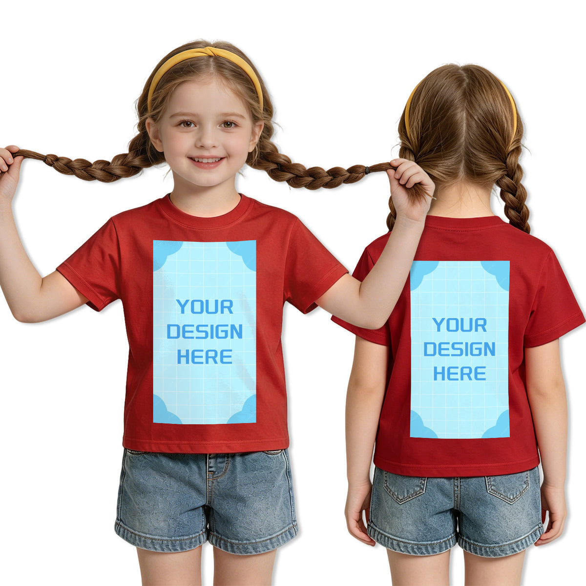190g Children's T-shirt - Double sided (CA-3 factory in the United States)