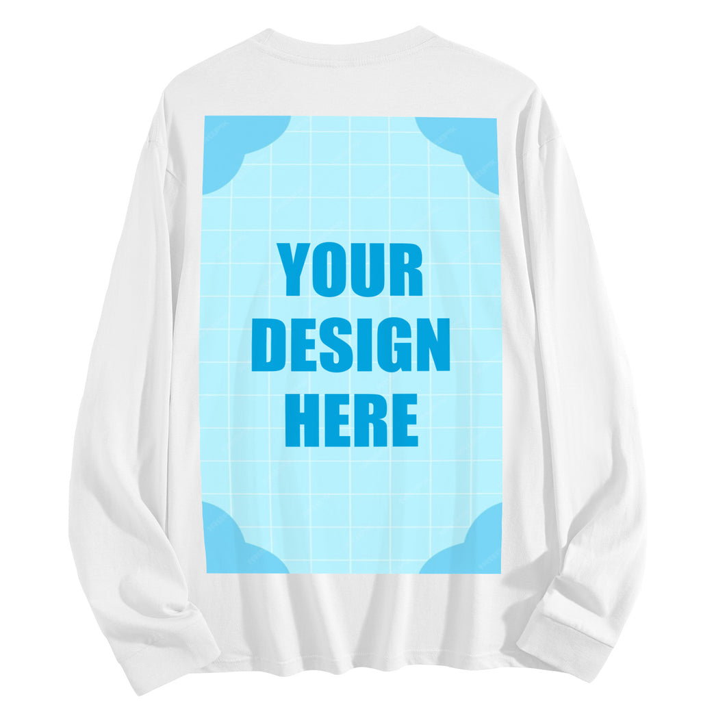 Men's pure cotton long sleeved back (CA factory 02, USA)