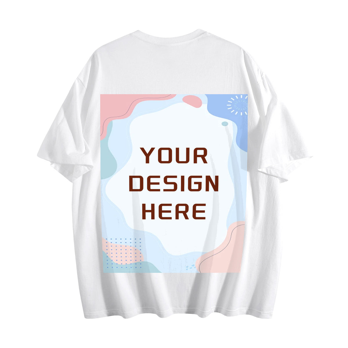 180G Ordinary Women's Pure Cotton T-shirt - Rear (CA-2 Factory in the United States)