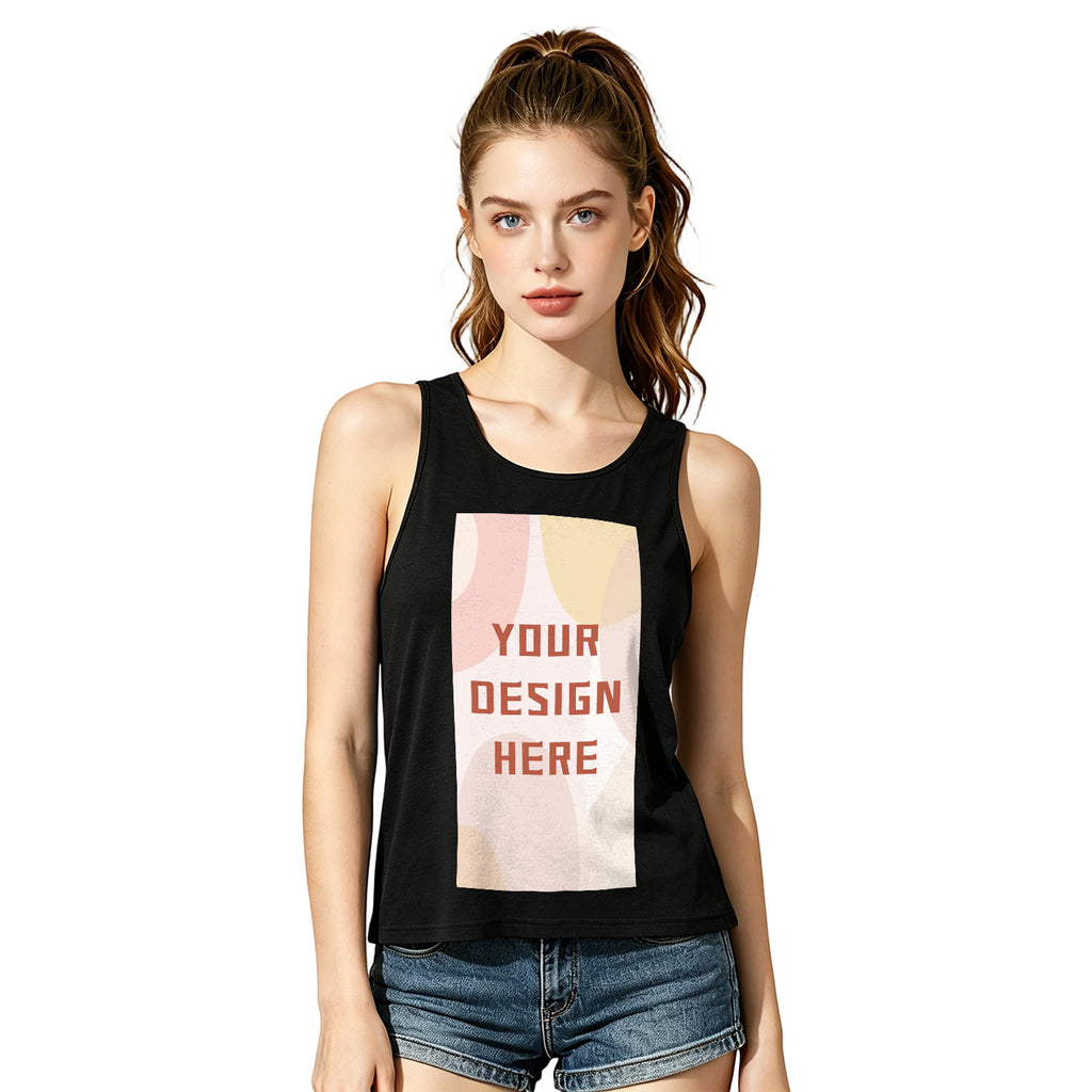Ladies' colored cotton vest - front (CA-2 factory in the United States)