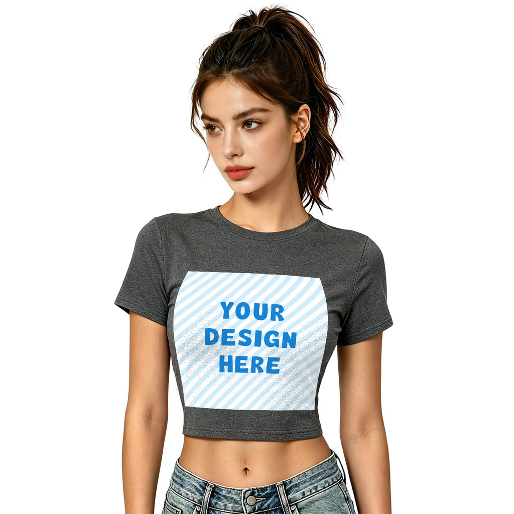 Hot girl elastic exposed navel female T-front (CA-2 factory in the United States)