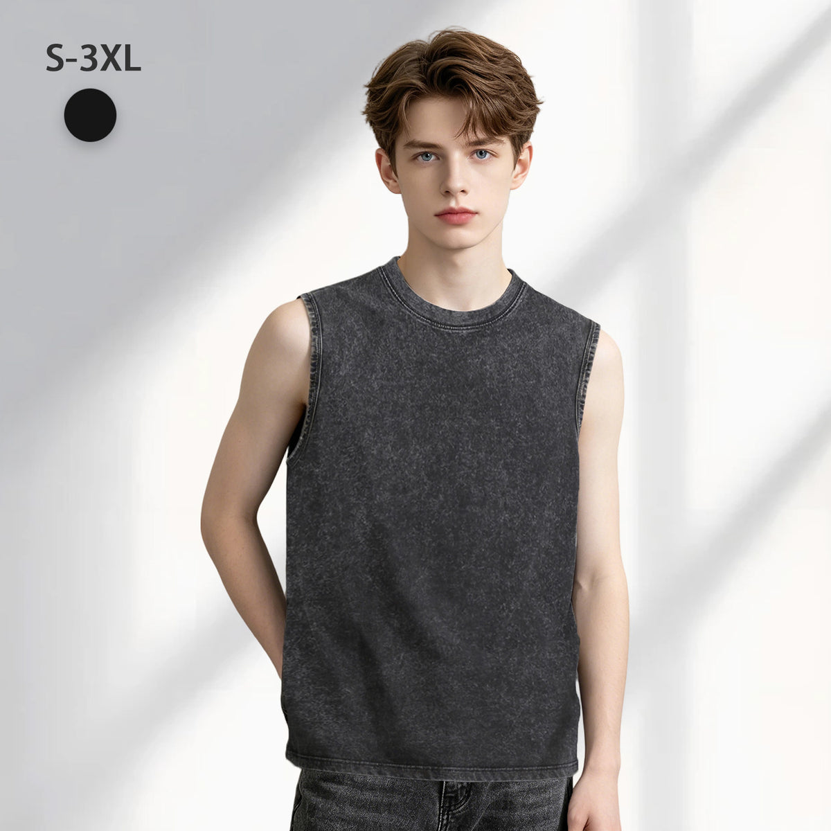 Washed vest - unprinted (CA-3 factory in the United States)