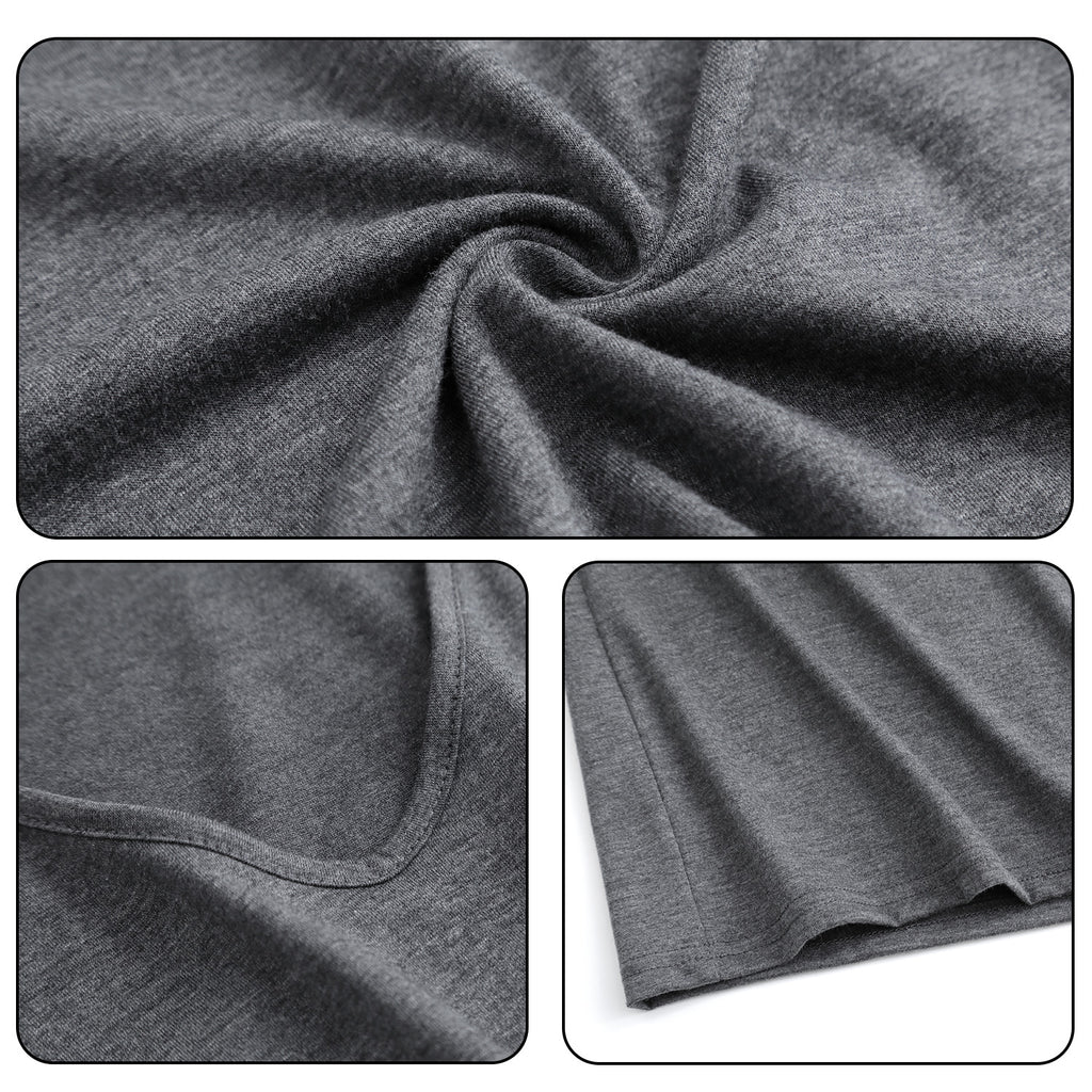 180g V-neck colored cotton vest - double (NJ-2 factory in the United States)