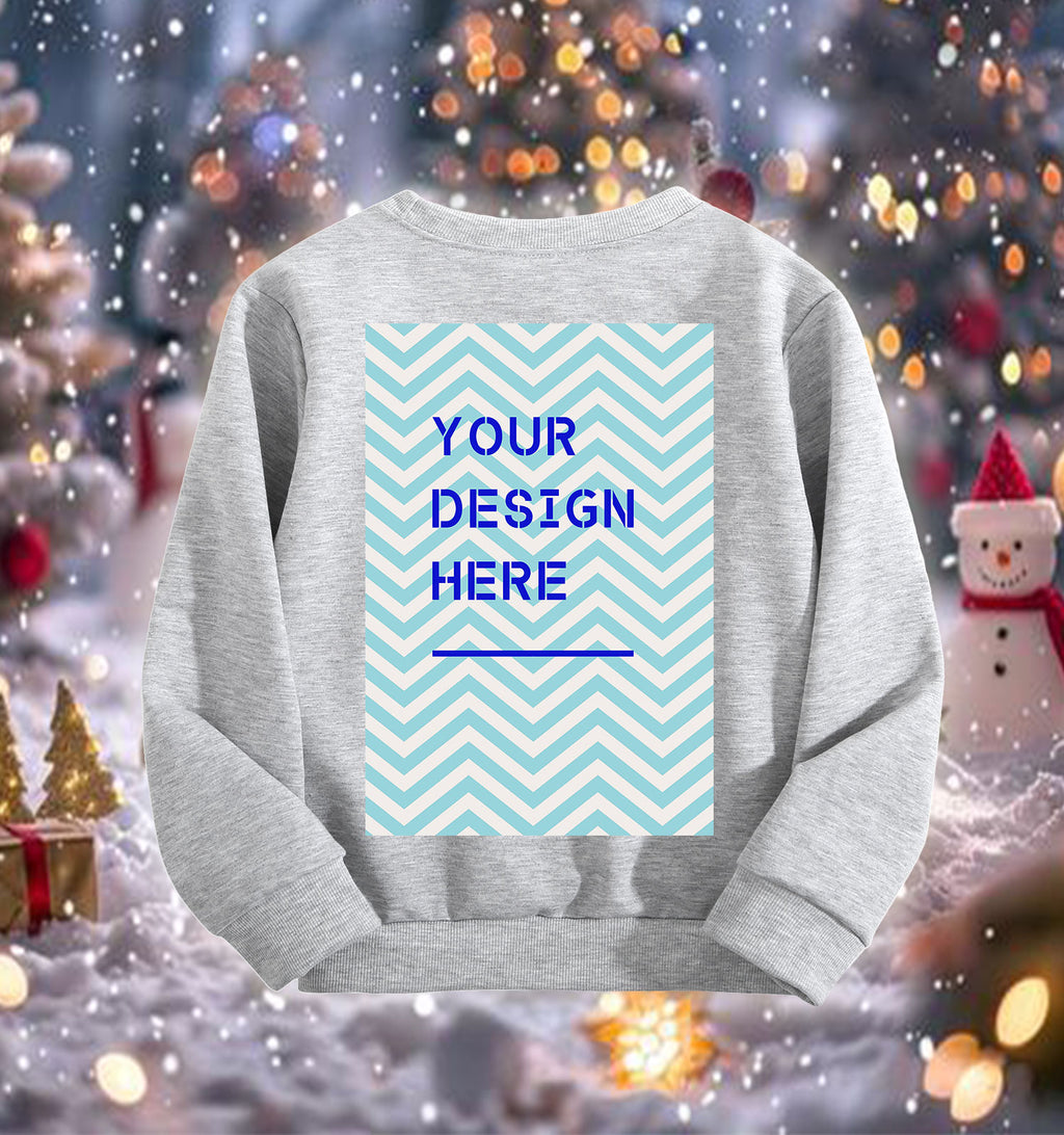 Children's round neck long sleeved hoodie - back