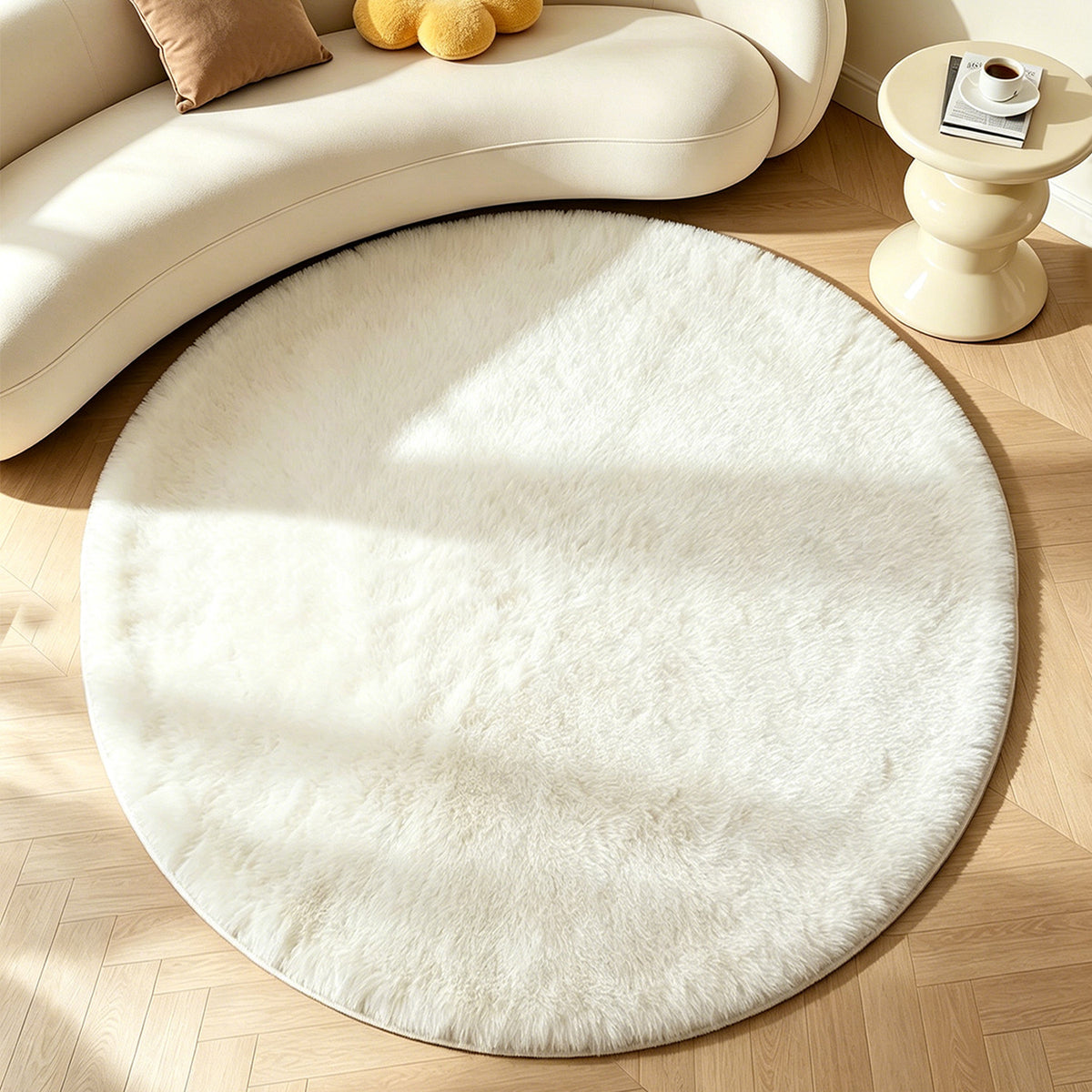Circular flannel floor mat (CA-3 factory in the United States)