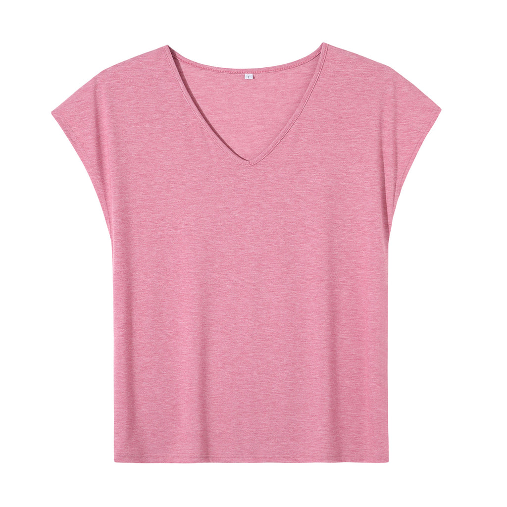 180g V-neck colored cotton vest - unprinted (NJ-2 factory in the United States)