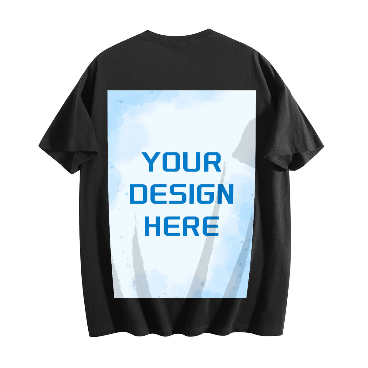 200g pure cotton men's T-shirt with printed back (Australia)