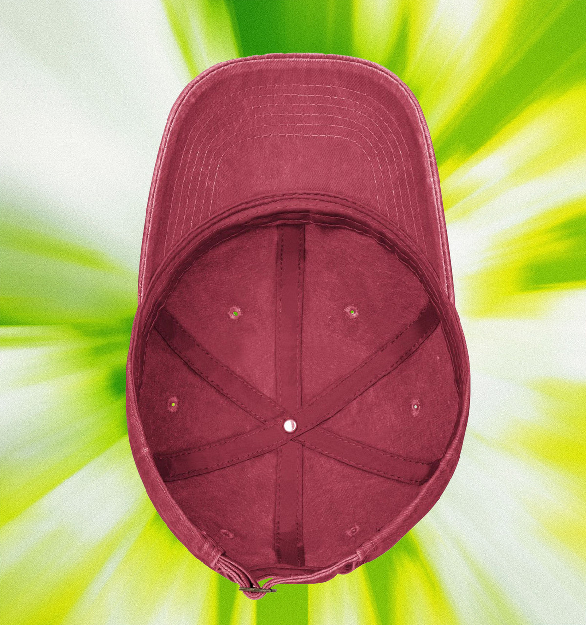Water washed duckbill cap