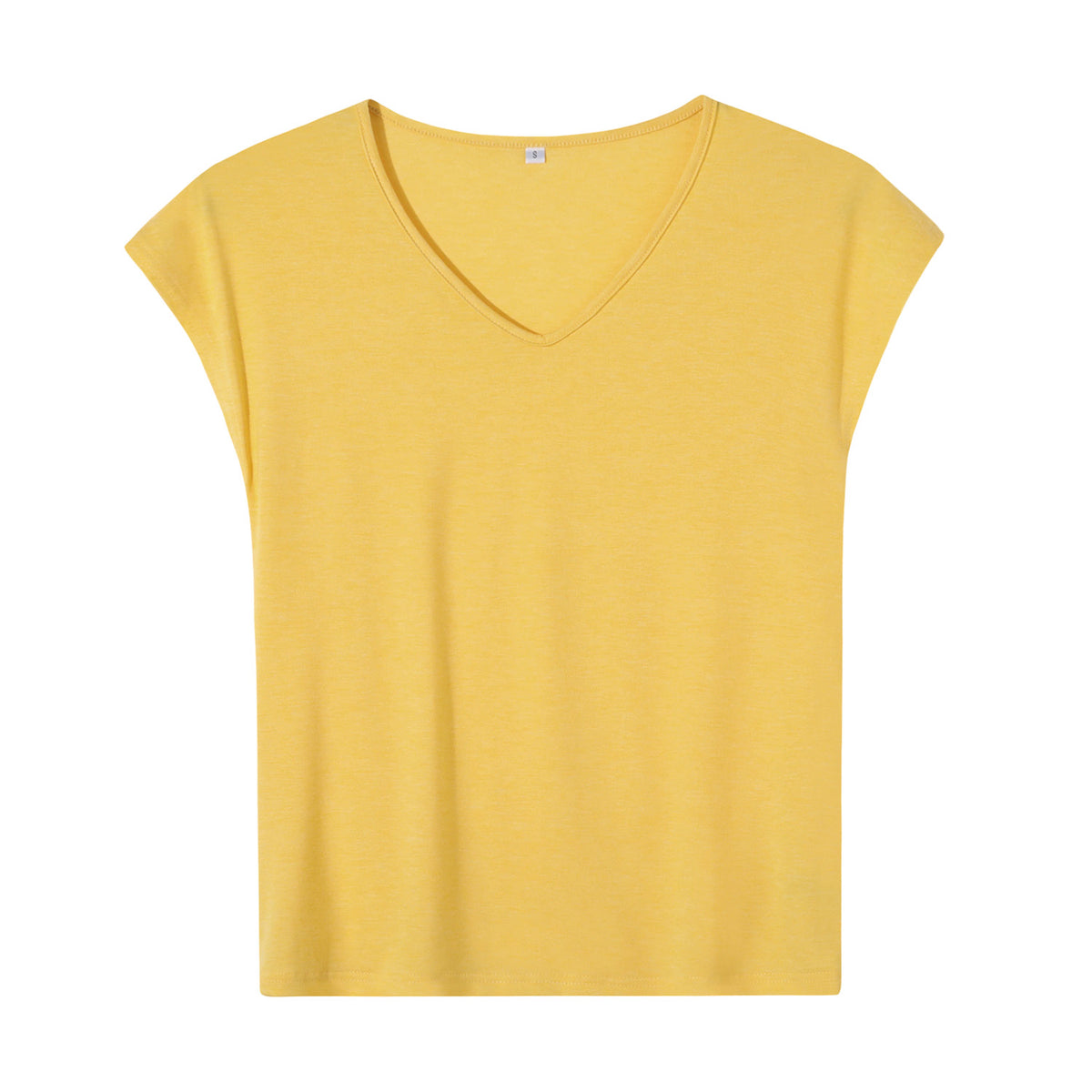 180g V-neck colored cotton vest - unprinted (NJ-2 factory in the United States)