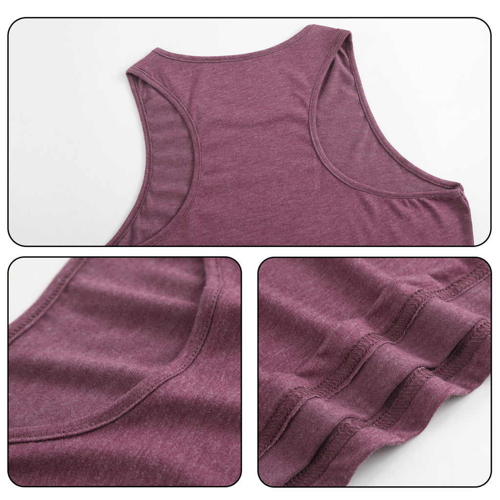 Unprinted women's colored cotton vest (CA-2 factory in the United States)