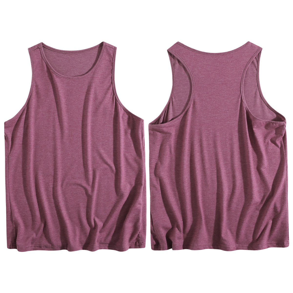 Unprinted women's colored cotton vest (CA-2 factory in the United States)