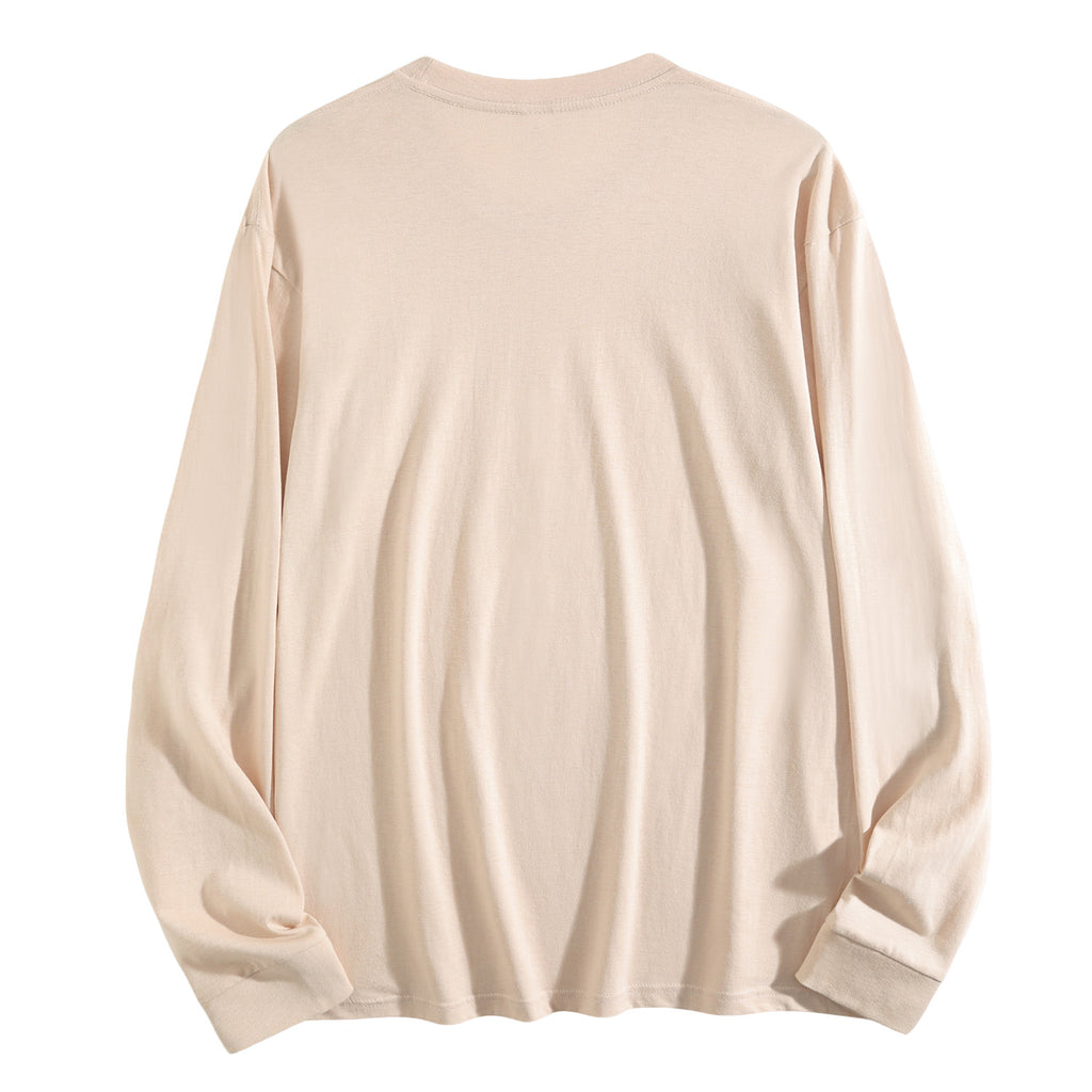 Men's pure cotton long sleeved back (CA factory 02, USA)