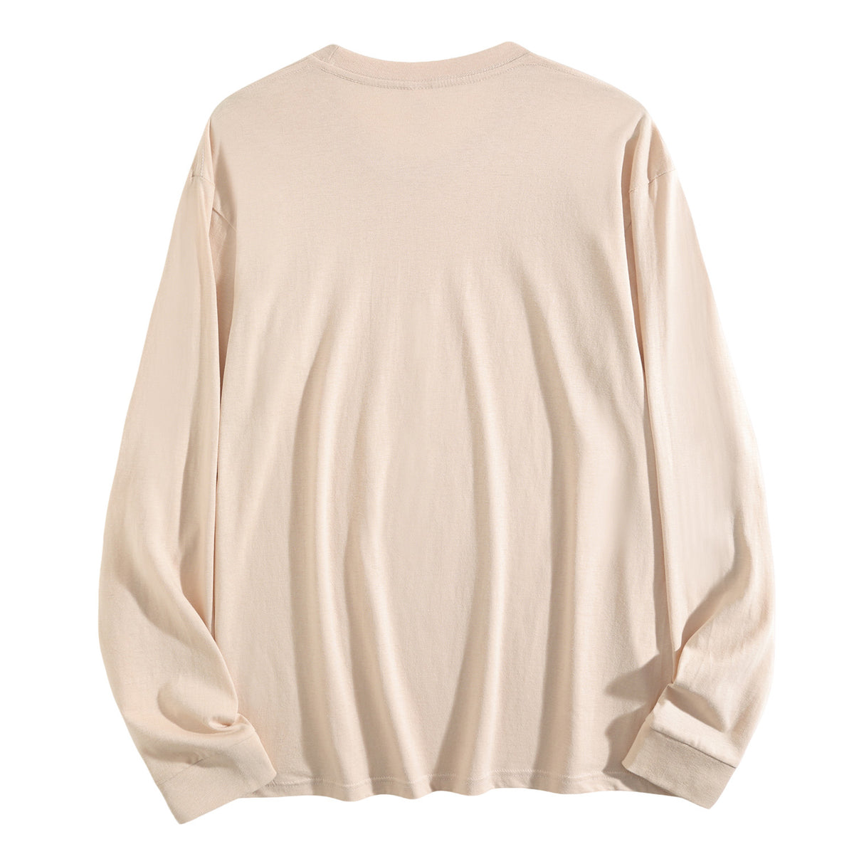 Men's pure cotton long sleeved back (CA factory 02, USA)