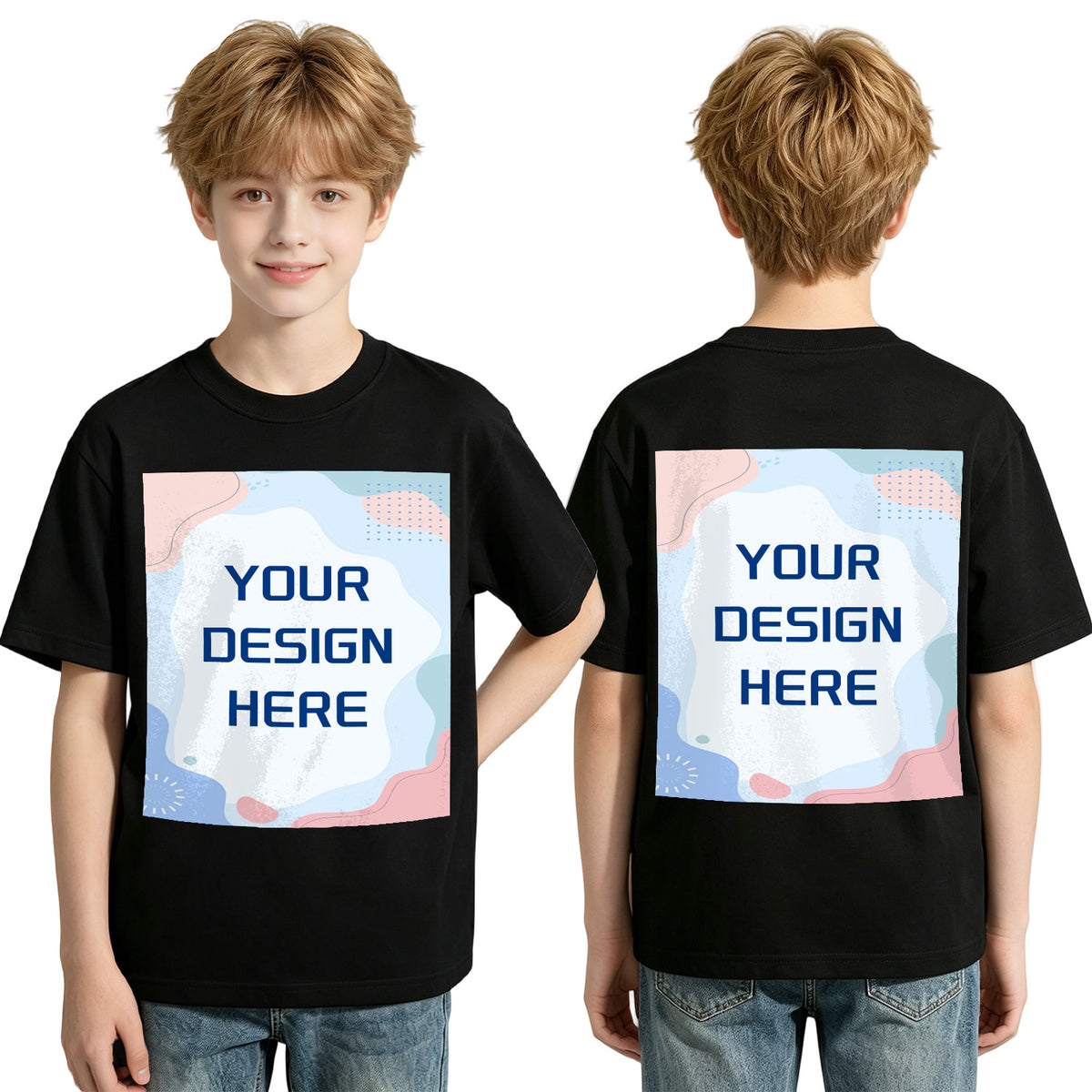 200g pure cotton children's T-shirt - double-sided printing (Australia)