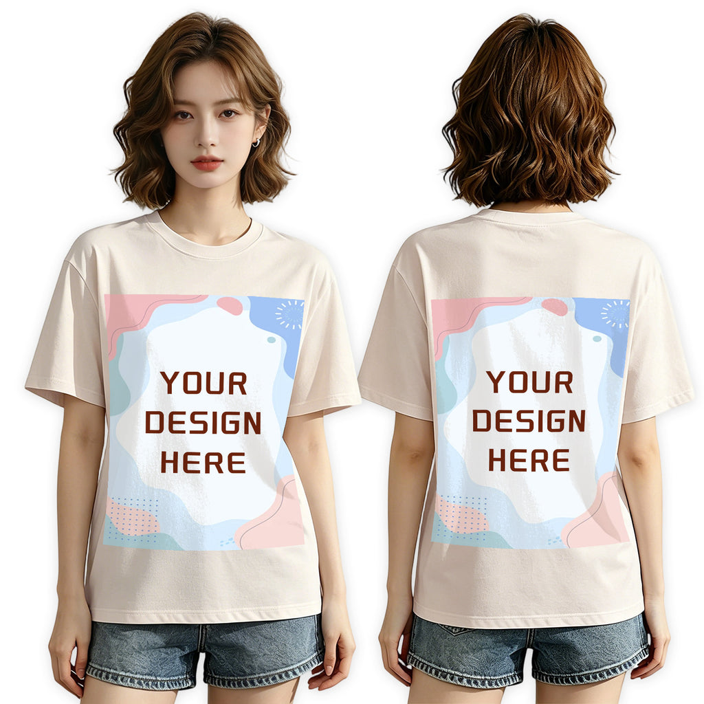 180G Ordinary Women's Pure Cotton T-shirt - Double (CA-2 Factory in the United States)