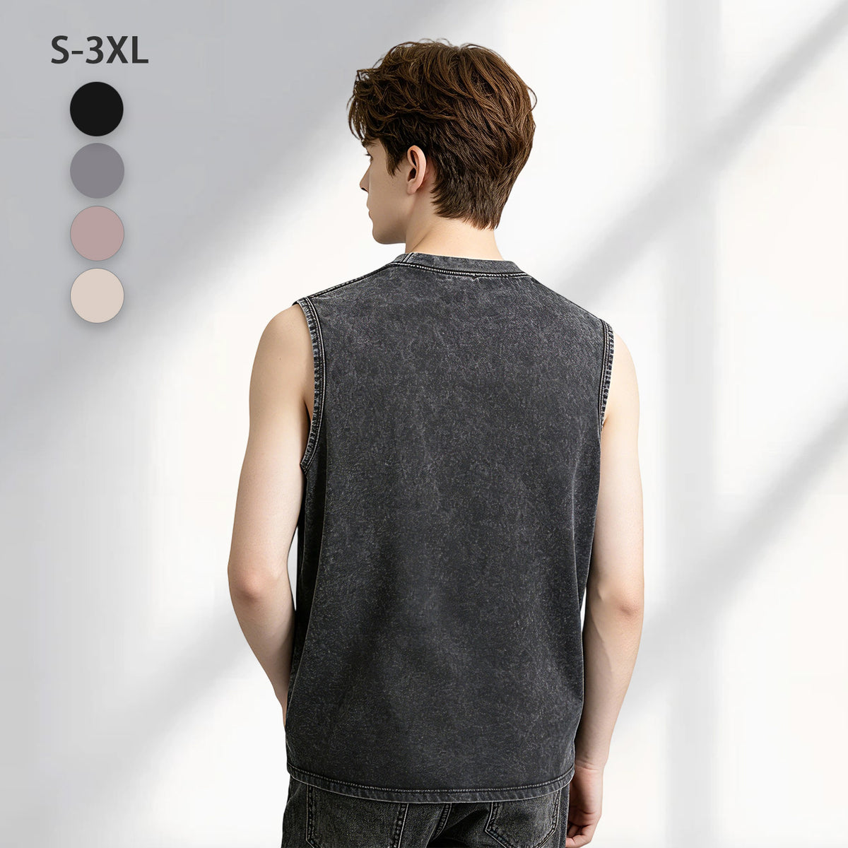 Washed vest - Rear (CA-2 factory in the United States)