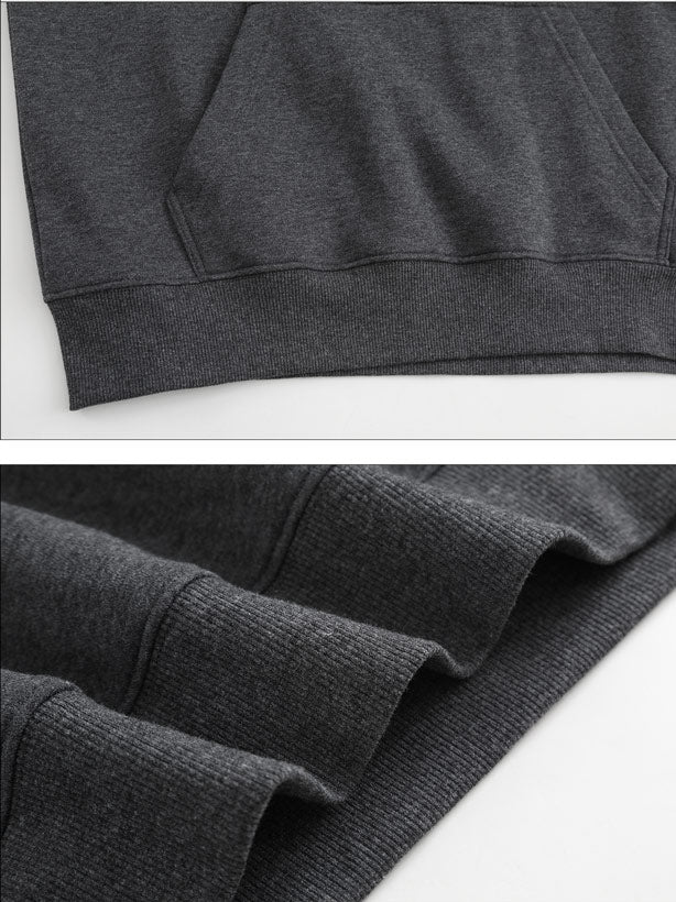 270 Fleece Hoodie with Rope Positioning Print - Rear (CA Factory 03, USA)