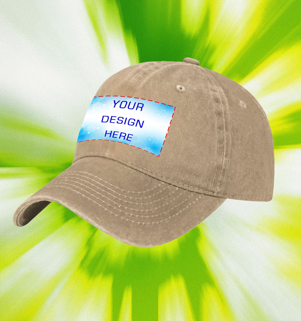 Water washed duckbill cap