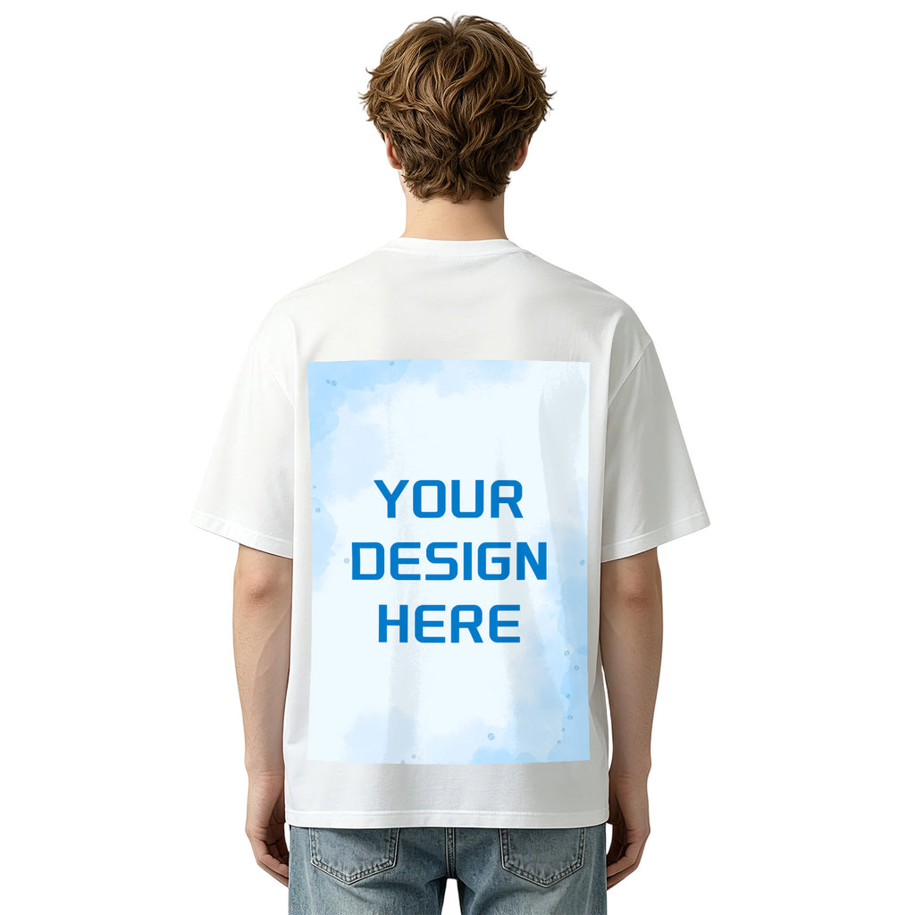 200g pure cotton men's T-shirt with printed back (Australia)