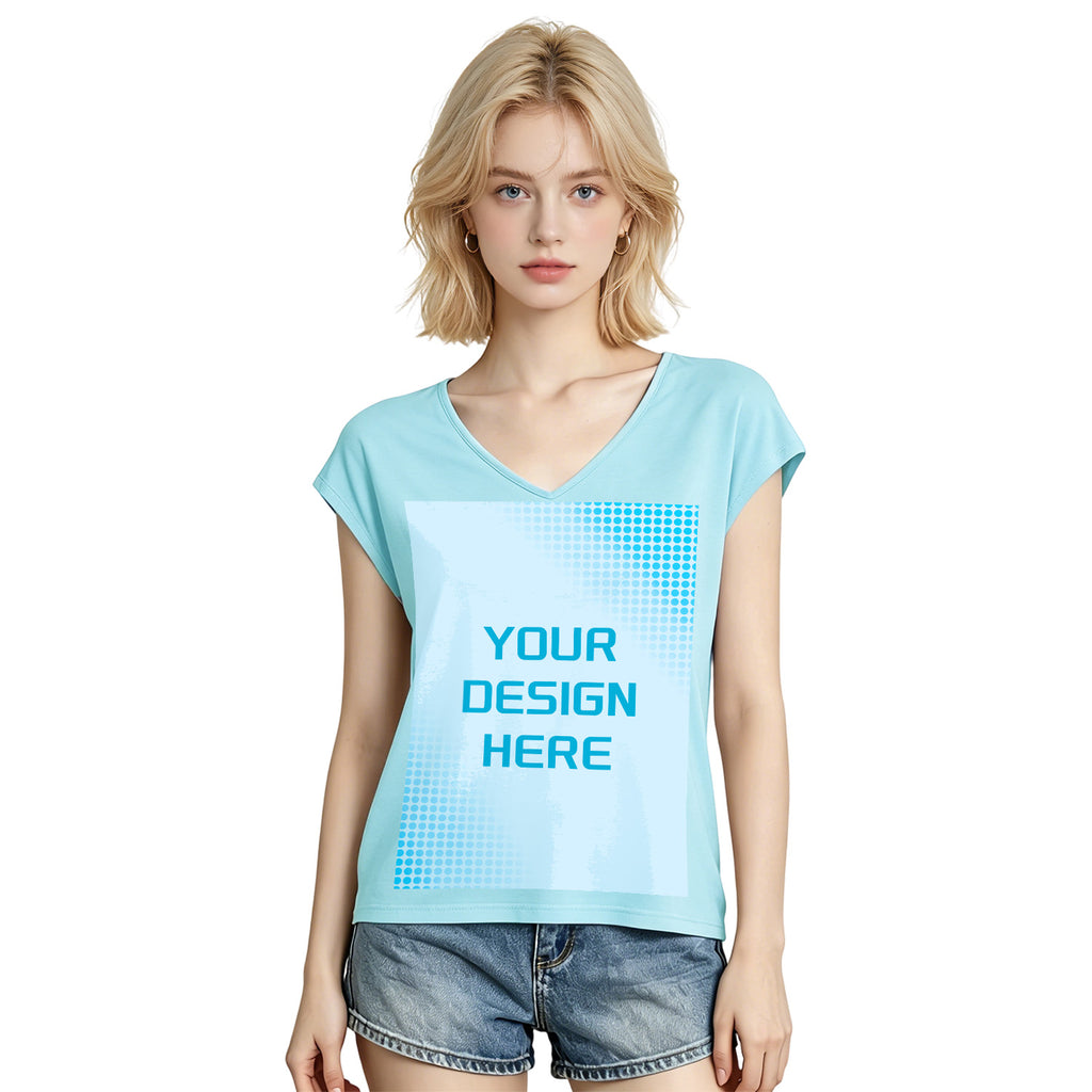 180g V-neck colored cotton vest - front (NJ-2 factory in the United States)
