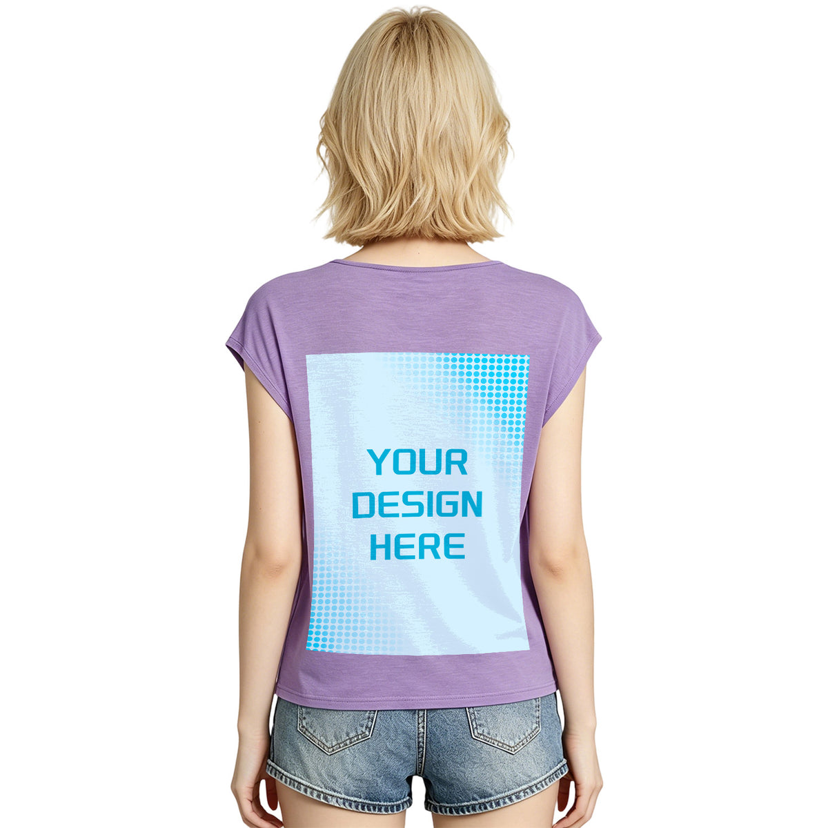 180g V-neck colored cotton vest - rear (NJ-2 factory in the United States)
