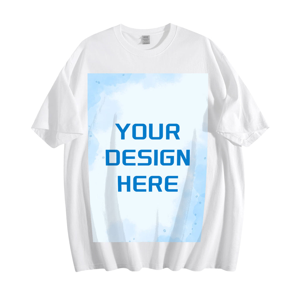 200g pure cotton men's T-shirt with front print (Australia)