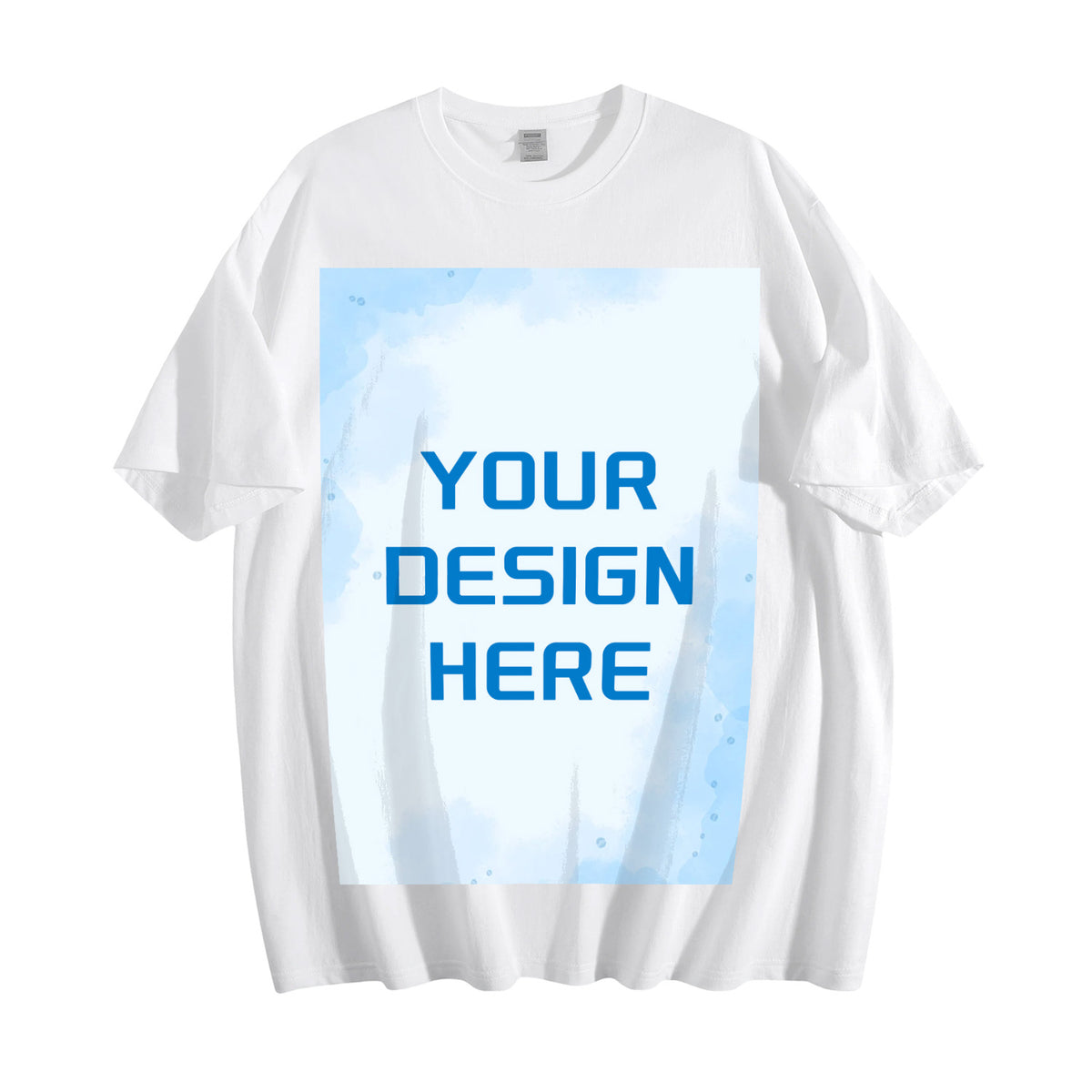 200g pure cotton men's T-shirt with front print (Australia)