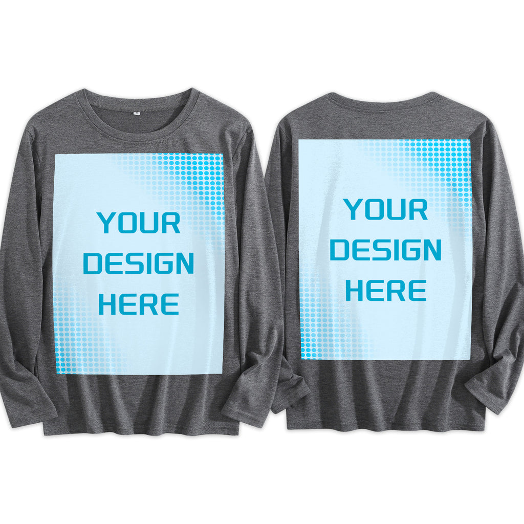 Women's Four Color Round Neck Long Sleeve T-shirt - Double (CA Factory 02, USA)