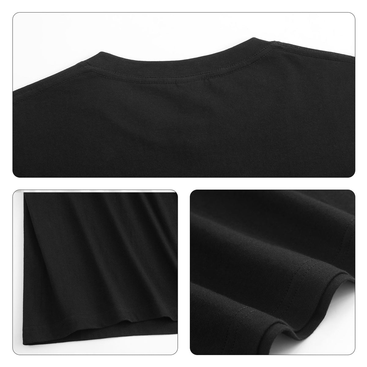 180g black and white T-shirt digital direct spray single-sided printing