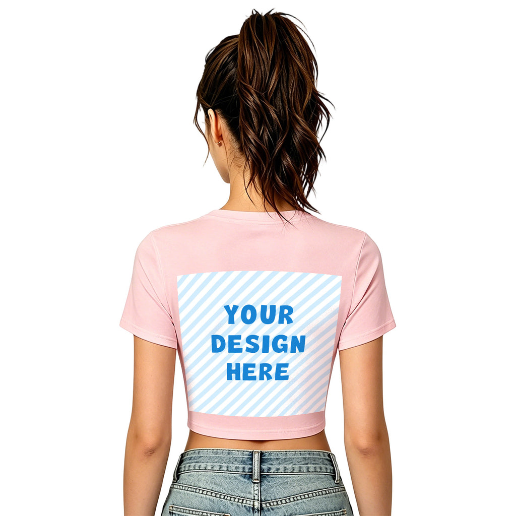 Hot girl elastic exposed navel female T-back (CA-2 factory in the United States)