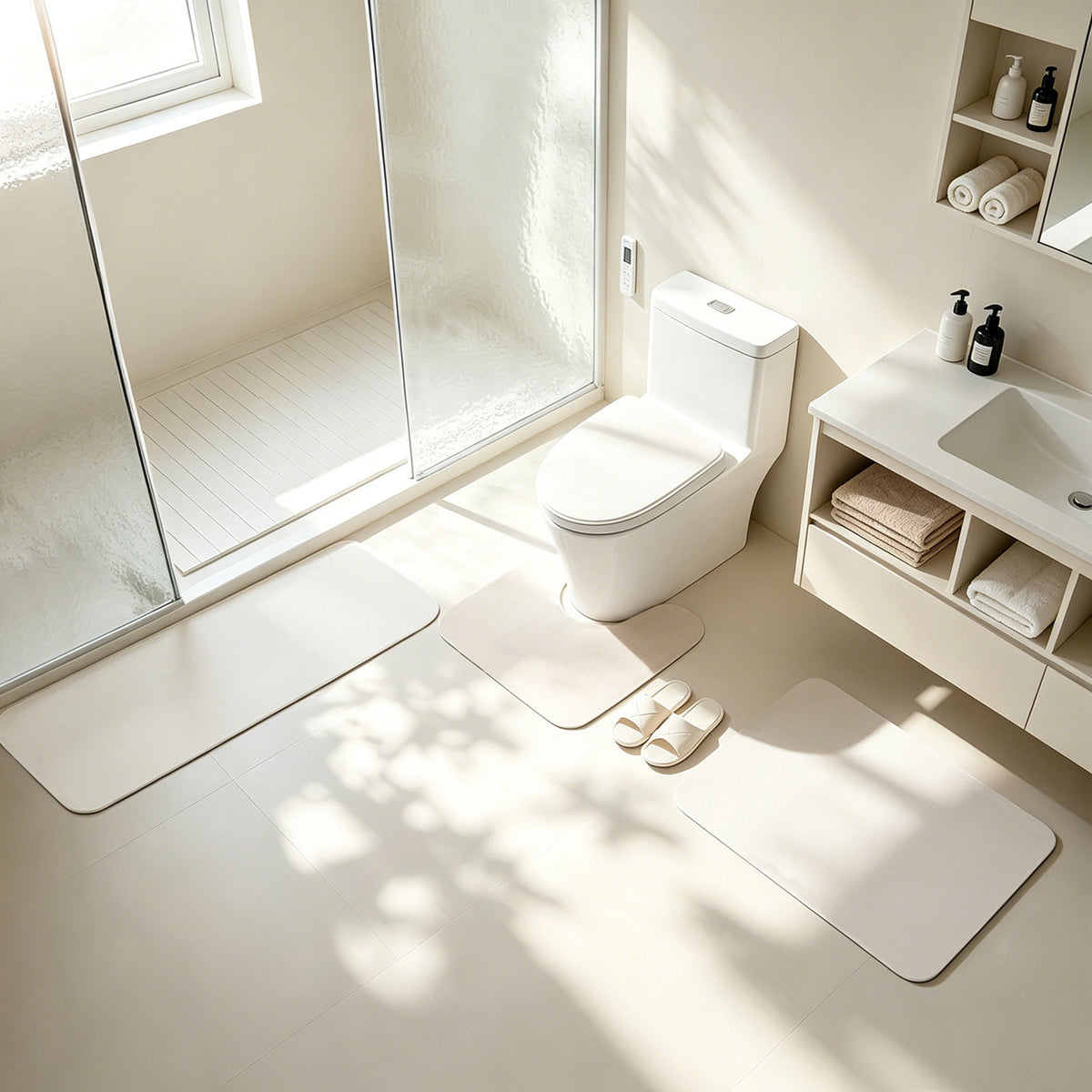 Multiple toilet pads (CA-3 factory in the United States)