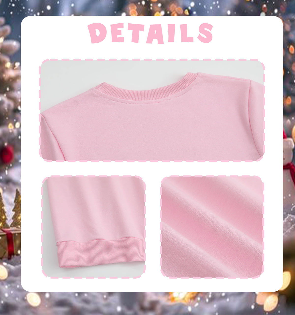 Children's round neck long sleeved hoodie double-sided
