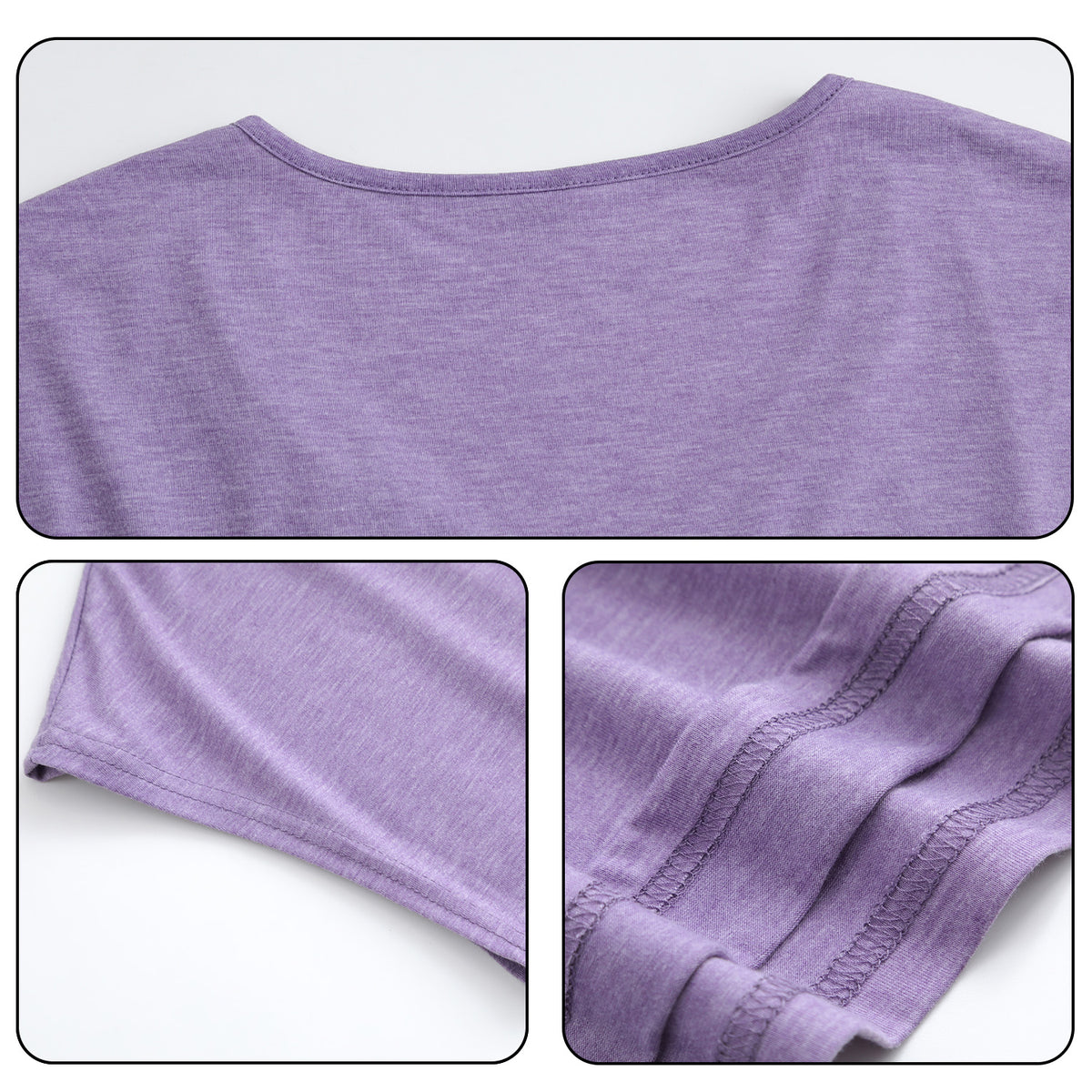180g V-neck colored cotton vest - unprinted (NJ-2 factory in the United States)