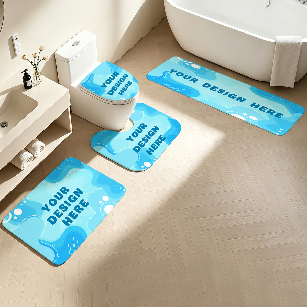 Multiple toilet pads (CA-3 factory in the United States)