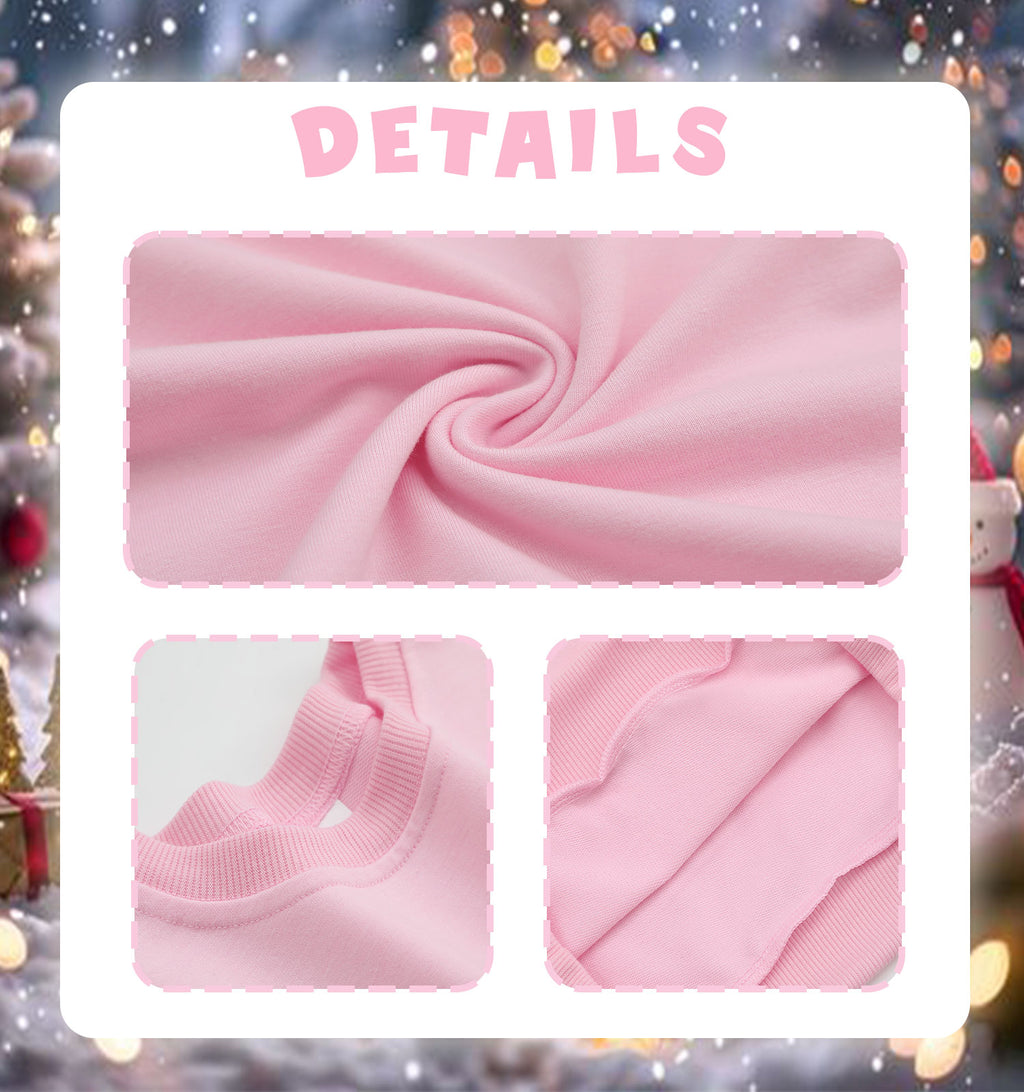Children's round neck long sleeved hoodie double-sided